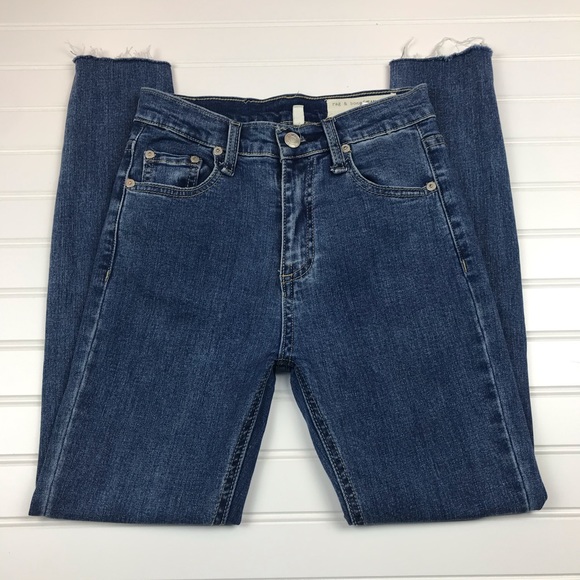rag & bone high rise skinny jeans step hem EUC - Picture 4 of 14